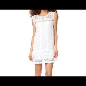 Bb Dakota White lace and crochet dress. Size: L